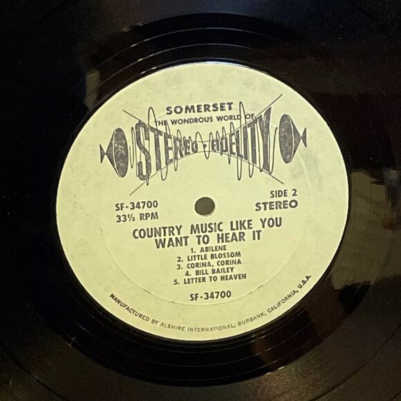Country Music Like You Want To Hear It (Vinyl) Somerset SF-34700 VG+ LP Record - Picture 10 of 10